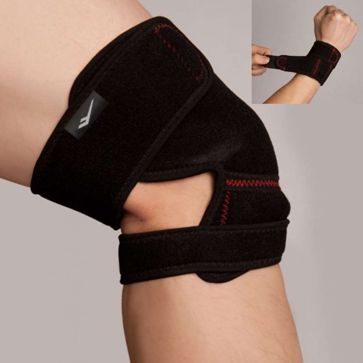 고탄력 보호대 (무릎+손목 세트)