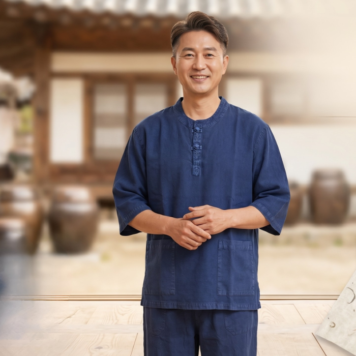 7부 생활한복(북청색)